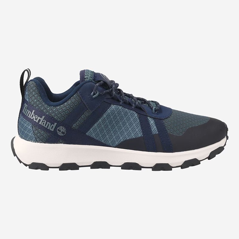 WINSOR TRAIL LOW LACE UP SNEAKER DARK BLUE MESH - Runner