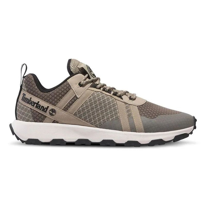 WINSOR TRAIL LOW LACE UP SNEAKER LIGHT BROWN MESH - Runner
