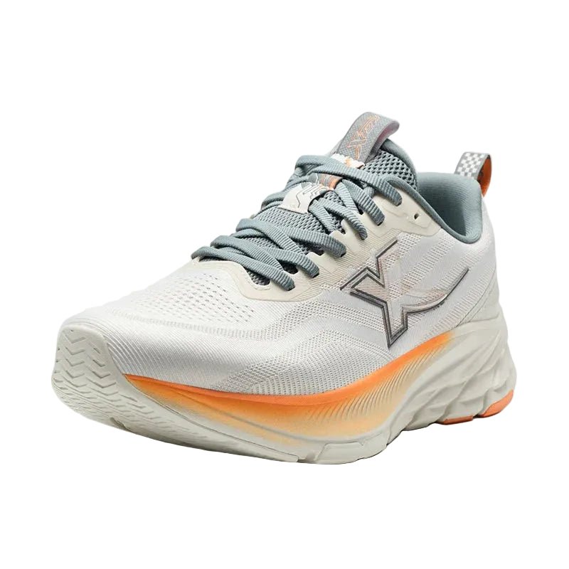 XTEP Men's Running Shoes Alabaster/Dusk Orange/Grey110084 - 6 XEM11 - Runner