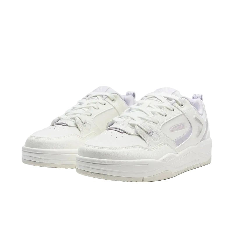 XTEP Women's Skateboarding Shoes Canvas White/Turbid Purple 310060 - 3 XEW11 - Runner