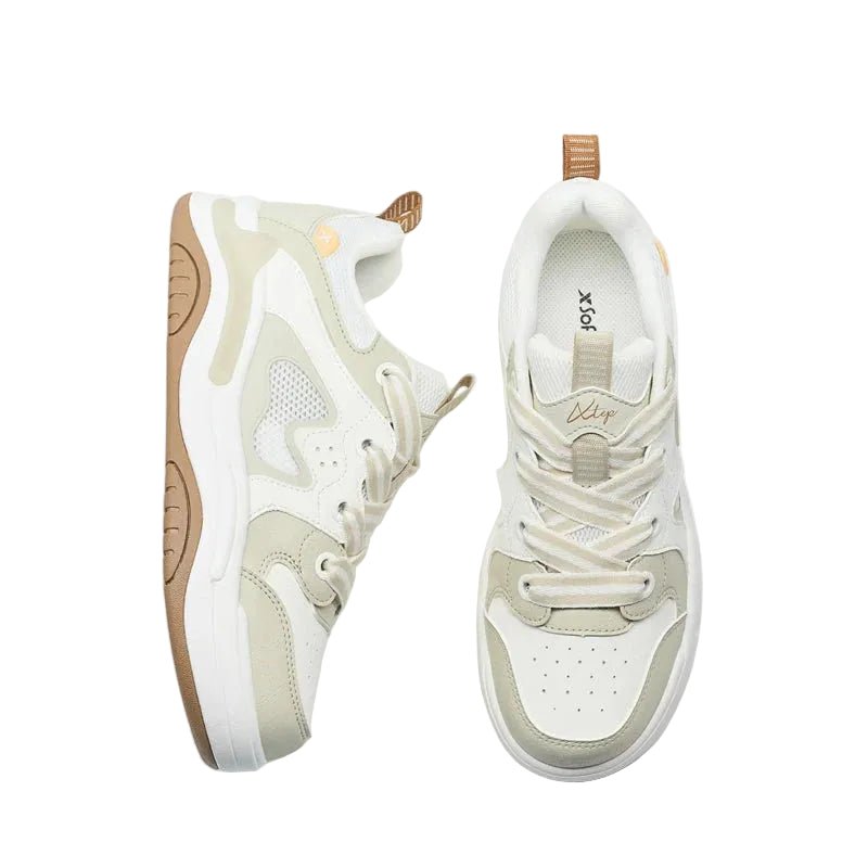 XTEP Women's Skateboarding Shoes Grey/Canvas White 310014 - 10 XEW21 - Runner