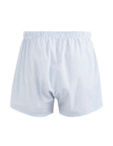 100% Cotton Boxer Shorts - Light Blue - Runner