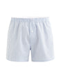 100% Cotton Boxer Shorts - Light Blue - Runner