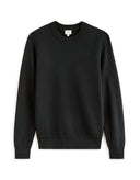 100% cotton crew neck sweater - black - Runner