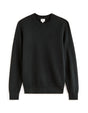 100% cotton crew neck sweater - black - Runner