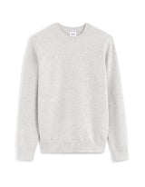 100% cotton crew neck sweater - medium grey - Runner