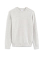 100% cotton crew neck sweater - medium grey - Runner