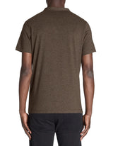 100% Cotton Straight Neck T-Shirt - Brown - Runner