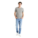 CELIO Slim Round-Neck T-Shirt In Stretch Cotton