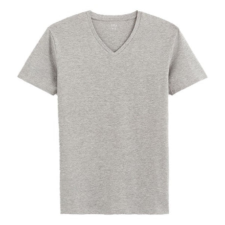 CELIO Slim V-Neck T-Shirt In Stretch Cotton