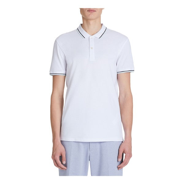 CELIO Slim Pique Polo Shirt In Stretch Cotton