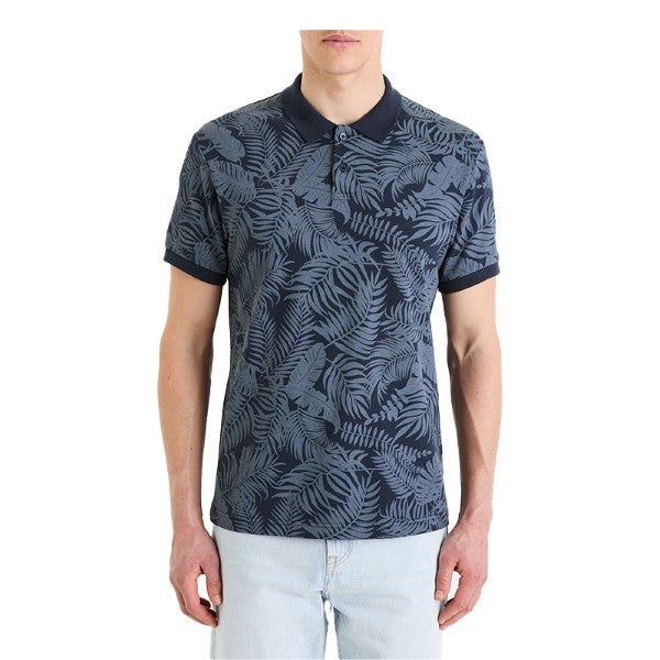 CELIO Regular Pique Polo Shirt In Printed Cotton