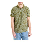 CELIO Regular Piquأ© Polo Shirt In Printed Cotton