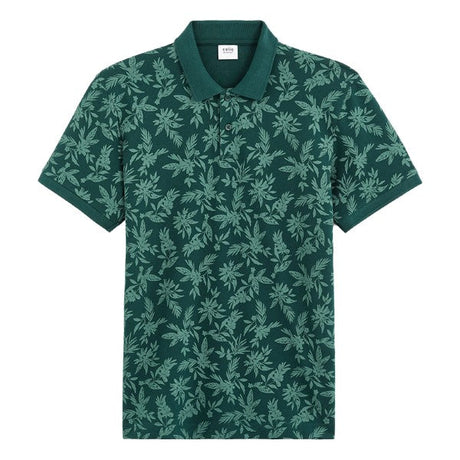 CELIO Regular Piquأ© Polo Shirt In Printed Cotton