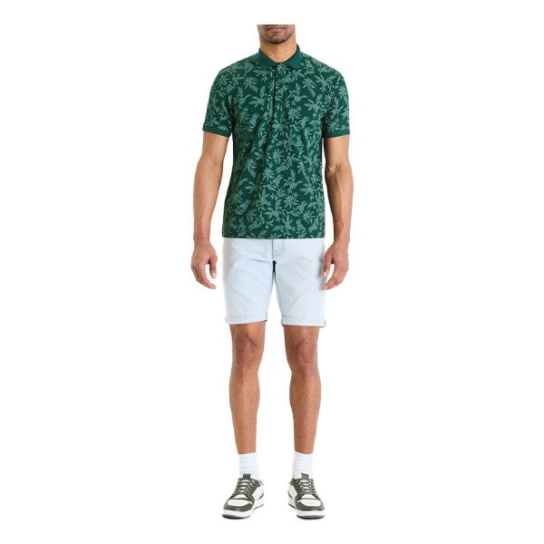 CELIO Regular Piquأ© Polo Shirt In Printed Cotton