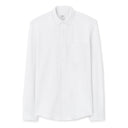 Regular Stretch Cotton Pique Shirt - White