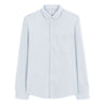 Regular Stretch Cotton Pique Shirt - Light Blue