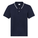 Slim Stretch Cotton Polo Shirt - Navy