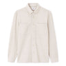 Textured 2-Pocket Overshirt - Beige