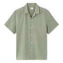 Regular Linen And Cotton Shirt - Sage Green