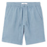 100% Linen Bermuda Shorts - Blue