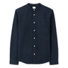 Regular Fit Mandarin Collar Shirt In Oxford Cotton