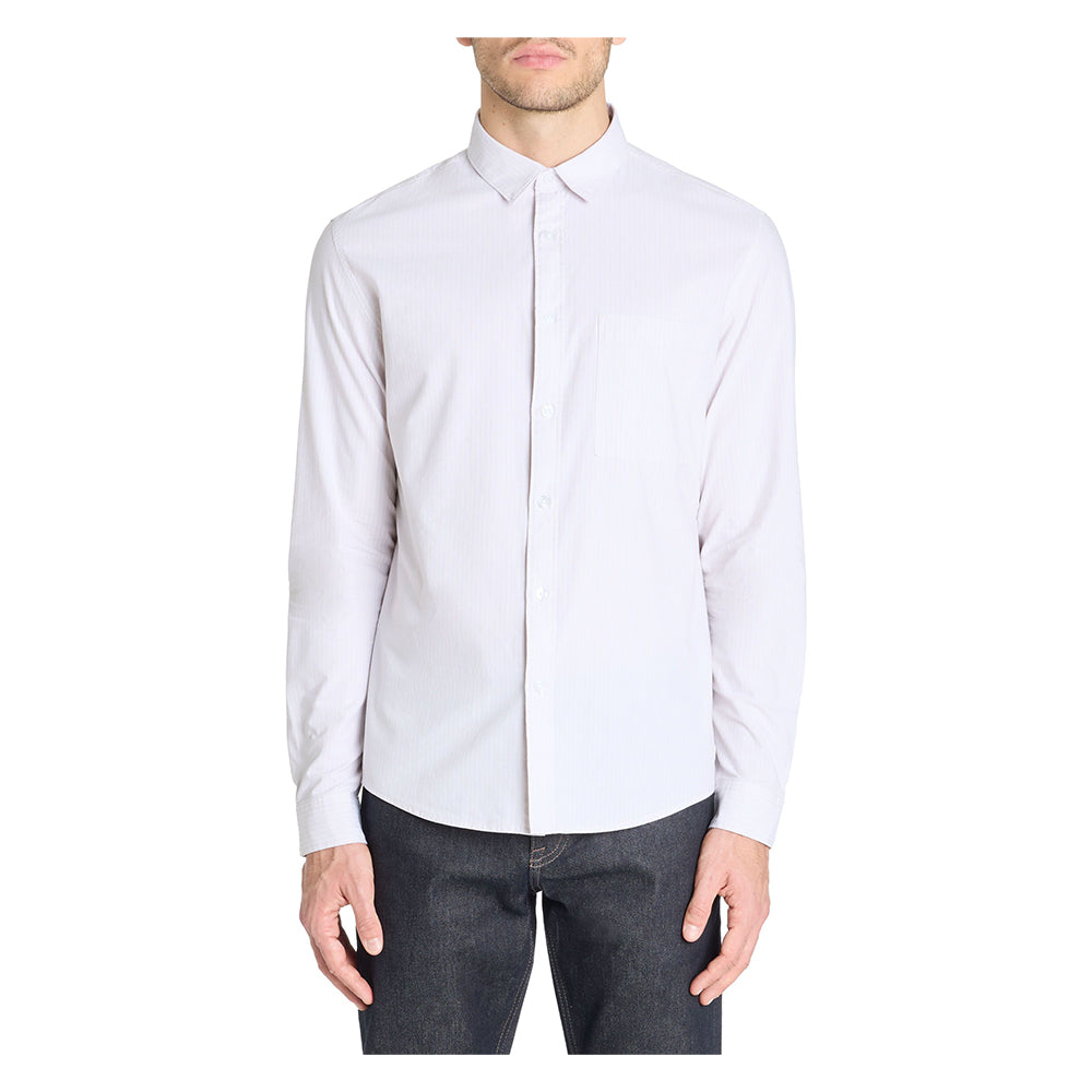 Regular Striped Shirt 100% Cotton - Beige
