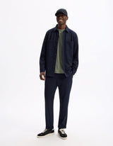 Textured Overshirt With 2 Pockets