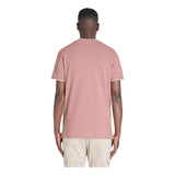 Stretch Cotton Striped Straight-Neck T-Shirt - Purple