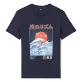 Straight Round Neck T-Shirt 100% Cotton - Navy