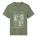 Straight Round Neck T-Shirt 100% Cotton - Khaki