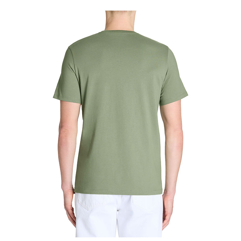 Straight Round Neck T-Shirt 100% Cotton - Light Khaki