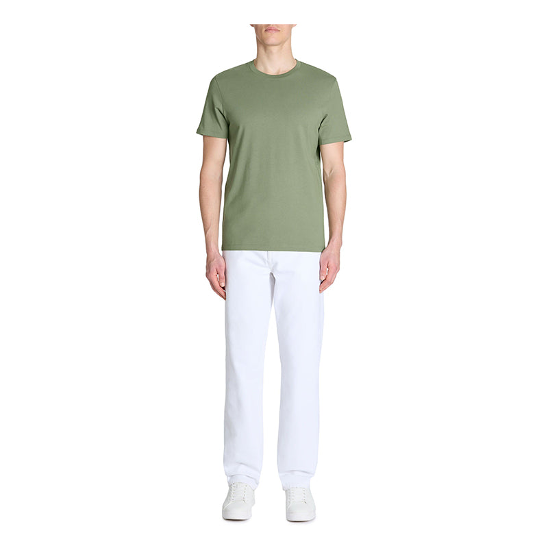 Straight Round Neck T-Shirt 100% Cotton - Light Khaki