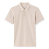 Regular Cotton Blend Polo Shirt - Beige
