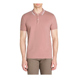 Slim Stretch Cotton Polo Shirt - Pink