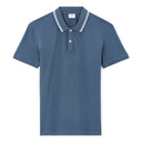 Slim Stretch Cotton Polo Shirt - Dark Blue