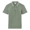 Slim Stretch Cotton Polo Shirt - Light Green
