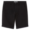 Stretch Cotton Chino Bermuda Shorts - Black