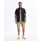 100% Cotton Bermuda Shorts - Beige