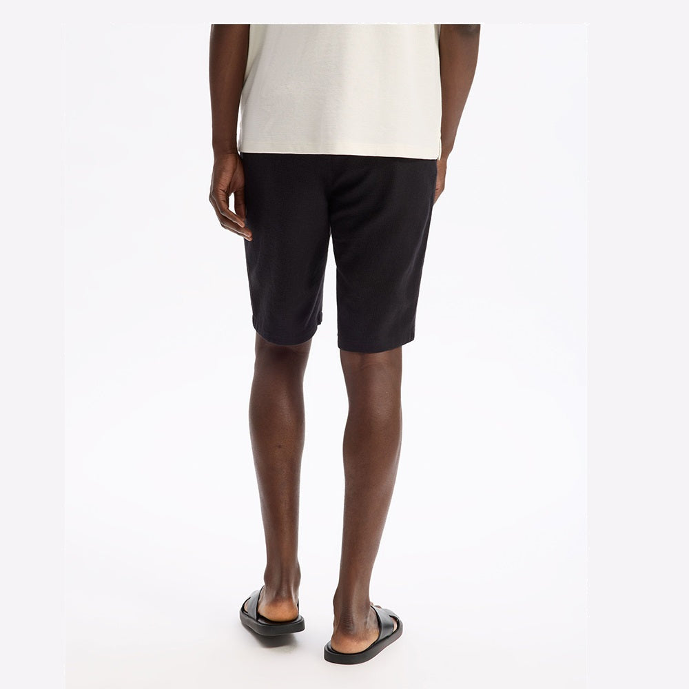 100% Cotton Bermuda Shorts - Black