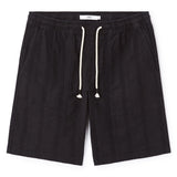 100% Cotton Bermuda Shorts - Black