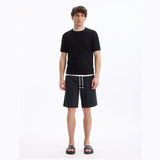 100% Cotton Bermuda Shorts - Black