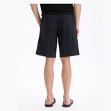 100% Cotton Bermuda Shorts - Black