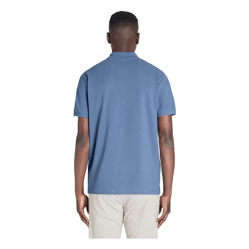 Teone Pique Poloshirt Blue