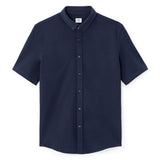 Regular Jersey Pique Shirt - Navy