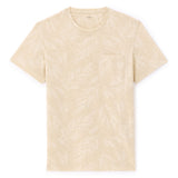 Straight Round Neck T-Shirt 100% Cotton - Beige