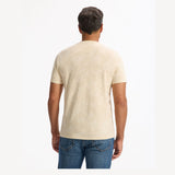 Straight Round Neck T-Shirt 100% Cotton - Beige