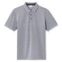 Regular Cotton Blend Polo Shirt - Blue