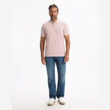 Regular Cotton Blend Polo Shirt - Pink