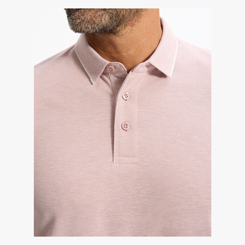 Regular Cotton Blend Polo Shirt - Pink